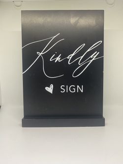 “Sign In” sign for event, parties and weddings