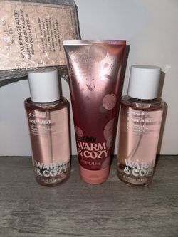 Victoria Secret Warm And Cozy Mist/Lotion/Scalp Massager BRAND NEW BUNDLE !