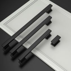 Amerdeco Cabinet Pull Handles Matte Black 49 PCS 24 PCS - 5” 10 PCS - 6.3” 15 PCS - 3.75”