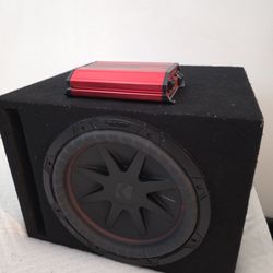 12" Kicker Sub Woofer And brand new DS18 2500 Watt Amp