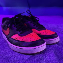 Black & Red Nike Air Force 1