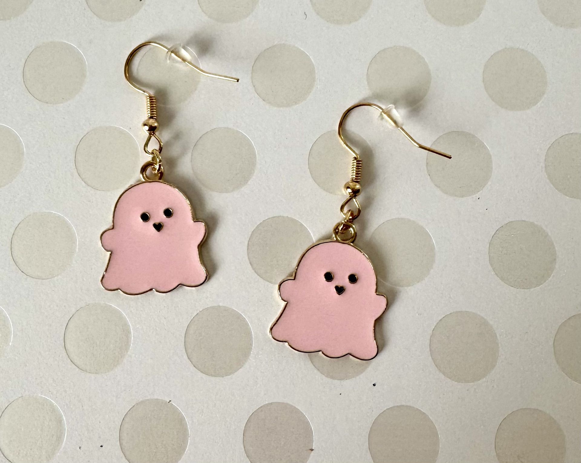 Pink Ghost Earrings 