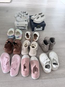 Toddler 10 Pairs Of Shoes Bundle Size 6