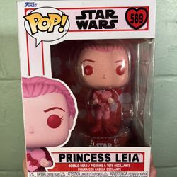 Funko Pop Princess Leia Valentine Edition 