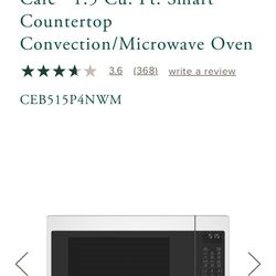 Brand New GE Cafe Convection Microwave Oven
