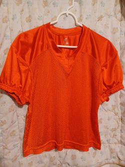 Youth football jersey orange size xl