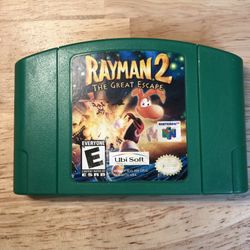 Rayman 2 The Great Escape Nintendo 64 N64 Authentic Tested