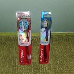 1 Pack 2 Medium Moyenne/1 Medium Colgate Toothbrush 