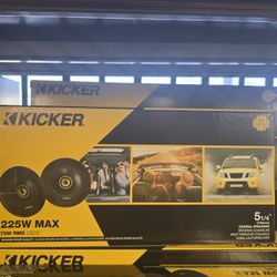 Kicker 51/4" Pair Of Coaxial Speakers 