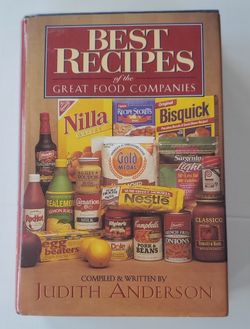 Best Recipes of the Great Food Companies Hardcover Vintage Cookbook 1990s Book
