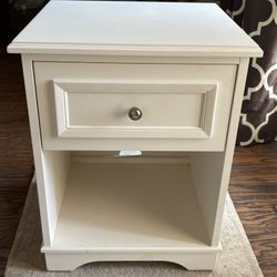 Pottery Barn Kids Wooden White Night Stand