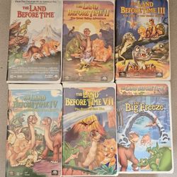 The Land Before Time VHS bundle