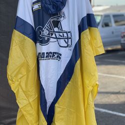 New Vintage San Diego Chargers Rain Jacket Poncho Rare Classic Still In Package