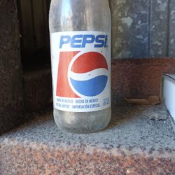 Pepsi Hecho En Mexico Glass Bottle