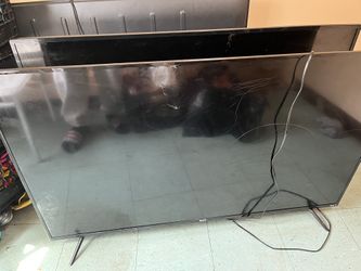 55 Inch Tv Cracked Screen All 3 Can See Nothing 