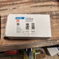 Eaton 50 Amp 2 Pole GFCI Breaker