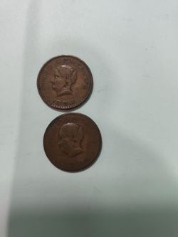 Mexican Cinco Centavos Coins 1954 and 1944 Lot of 2