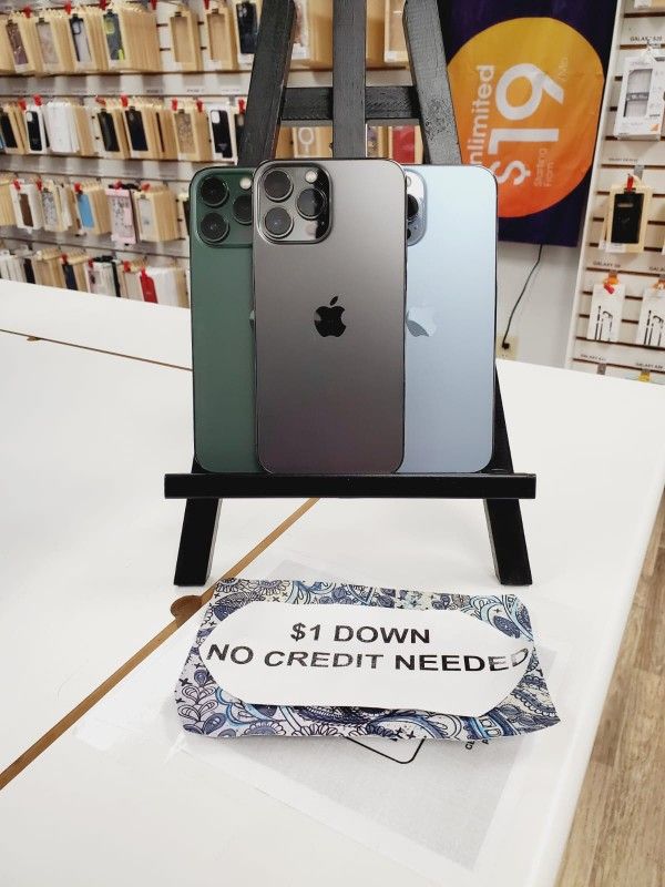 🔥 Unbeatable Prices! - iPhone 13 Pro Max 5G- Only $5 Down to Start!📱 Smartphone