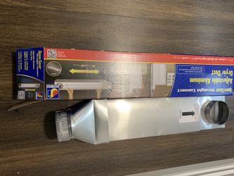 Dryer space saver duct