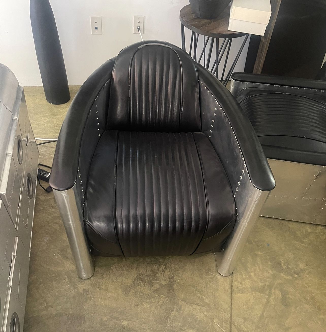 Aviator Chair And Ottoman Like Restoration Hardware Timothy Oulton for