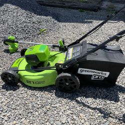 60 Volt Self Propelled Mower And A weed Eater , Possibly A leaf Blower Also If Price Is Right   