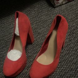 Orange Heels Size 7