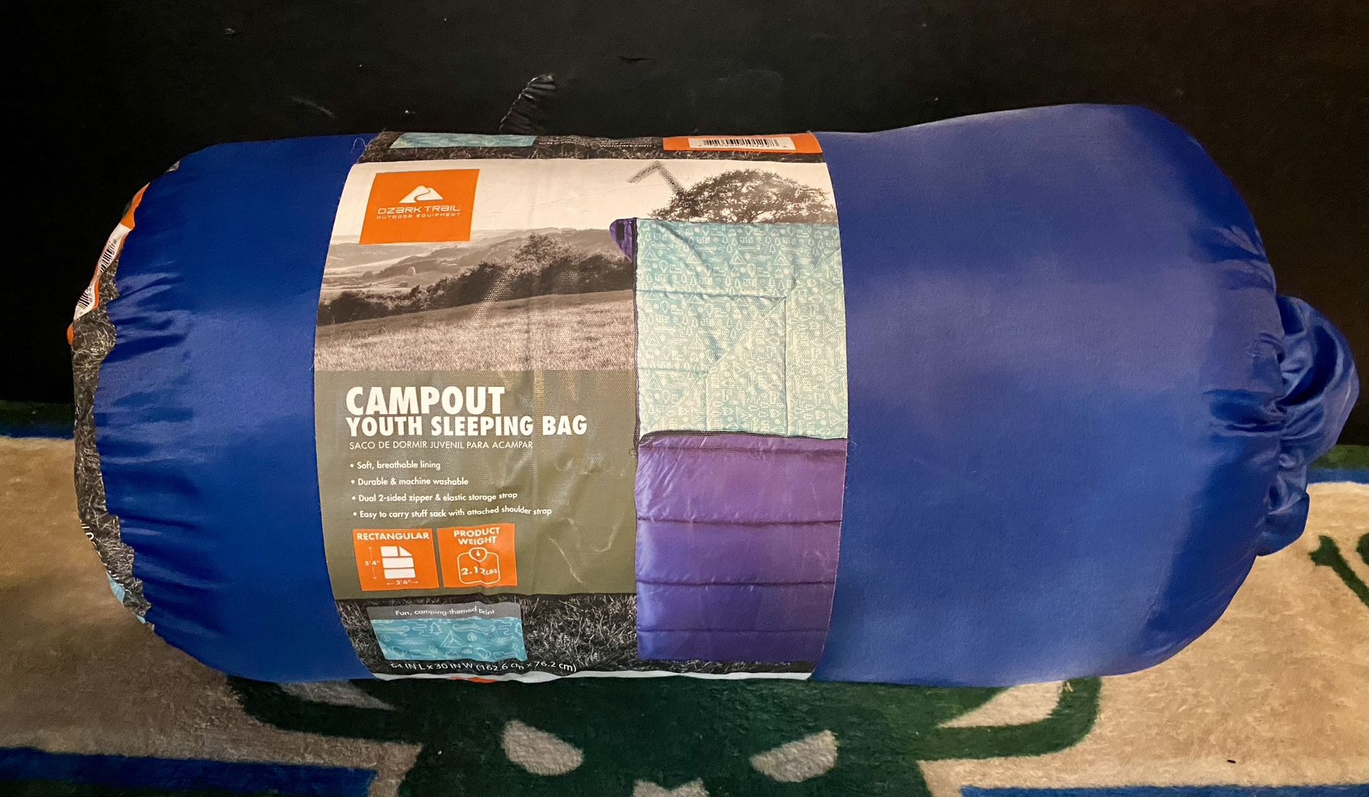 Ozark Trail Campout Youth Sleeping Bag. 