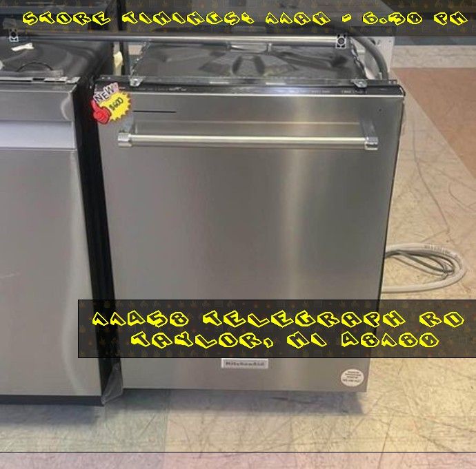 New Kitchen aid Dishwashers