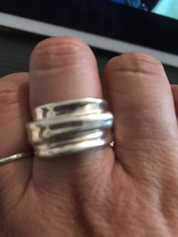 Size 9 silver ring