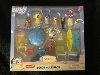 Bluey Beach Day Mini Figures Multipack Bluey Target Exclusive NEW 2023