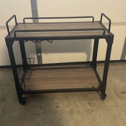 Bar Cart On Wheels