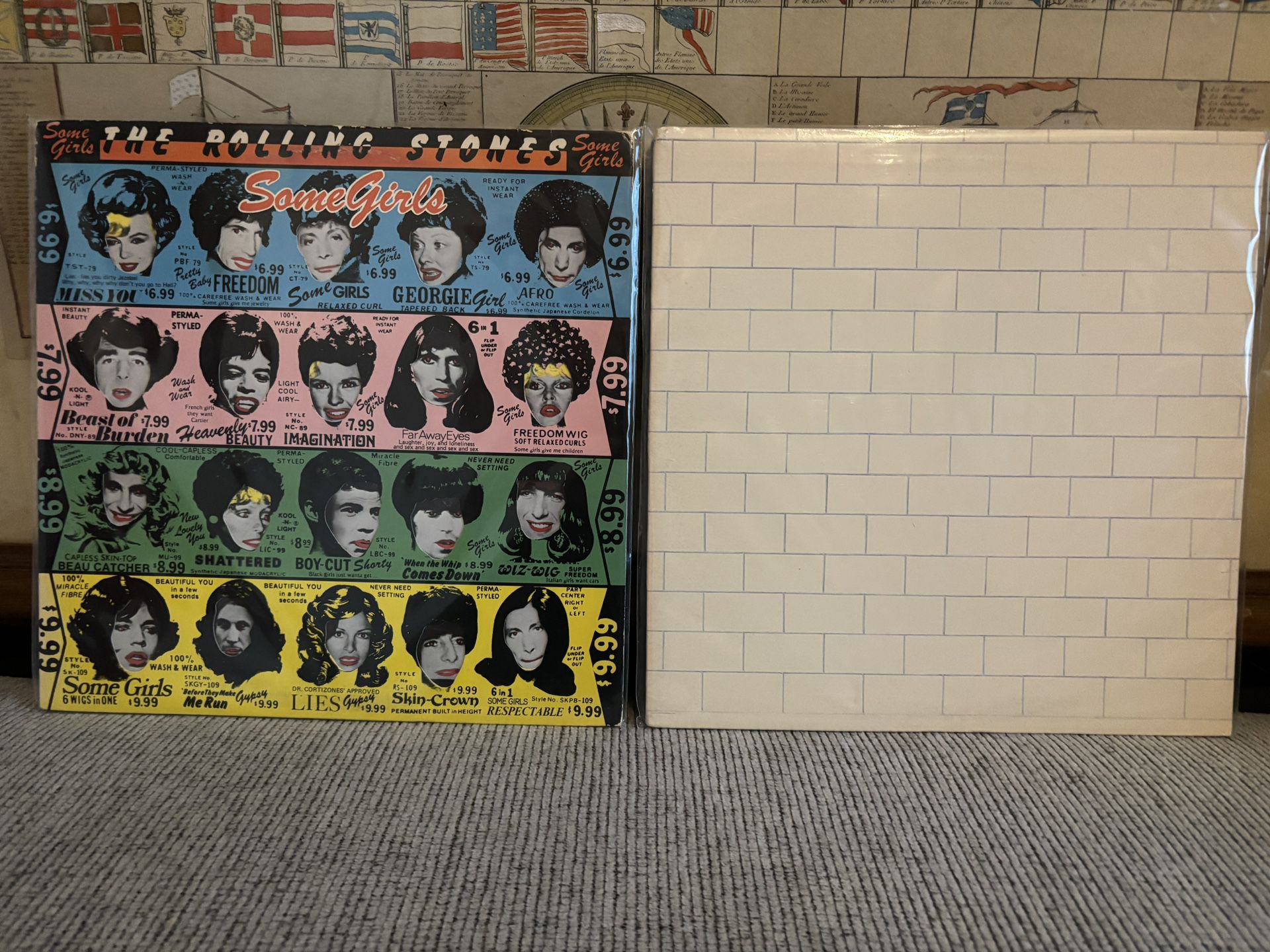 Pink Floyd The Wall “Promo” and Rolling Stones Some Girls “Lucy Cover”
