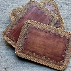 Teakwood Placemats, 6