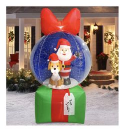 Santa Snow globe Inflatable 