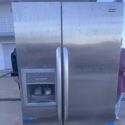 Kenmore Stainless Steel Refrigerator And Freezer