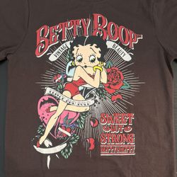 Fleischer Studios Betty Boop Sweet But Strong Brown T-Shirt 2025 Collectible