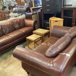 Couch And Love Seat Leather 