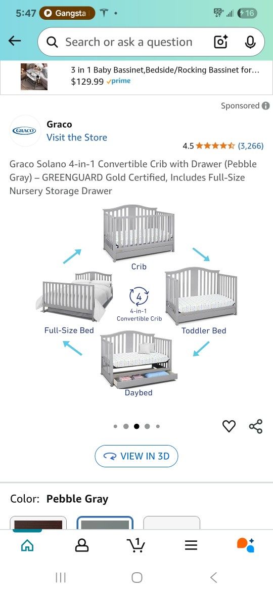 Graco Solano 4-1 Crib 
