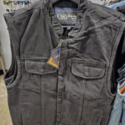 Black Denim Vest