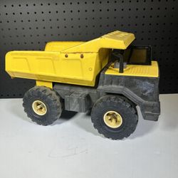 Vintage Tonka Mighty Dump Truck Steel Yellow XMB-(contact info removed) Hasbro Toy