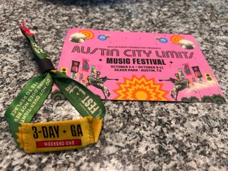 ACL weekend 1 GA wristband