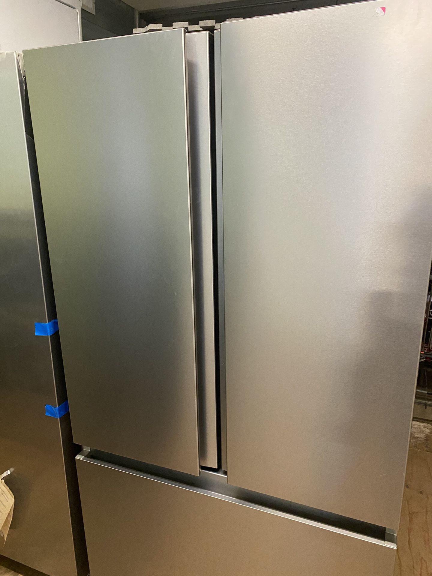 Fridge Stainless Steel 3 Doors With Water And Ice Maker 