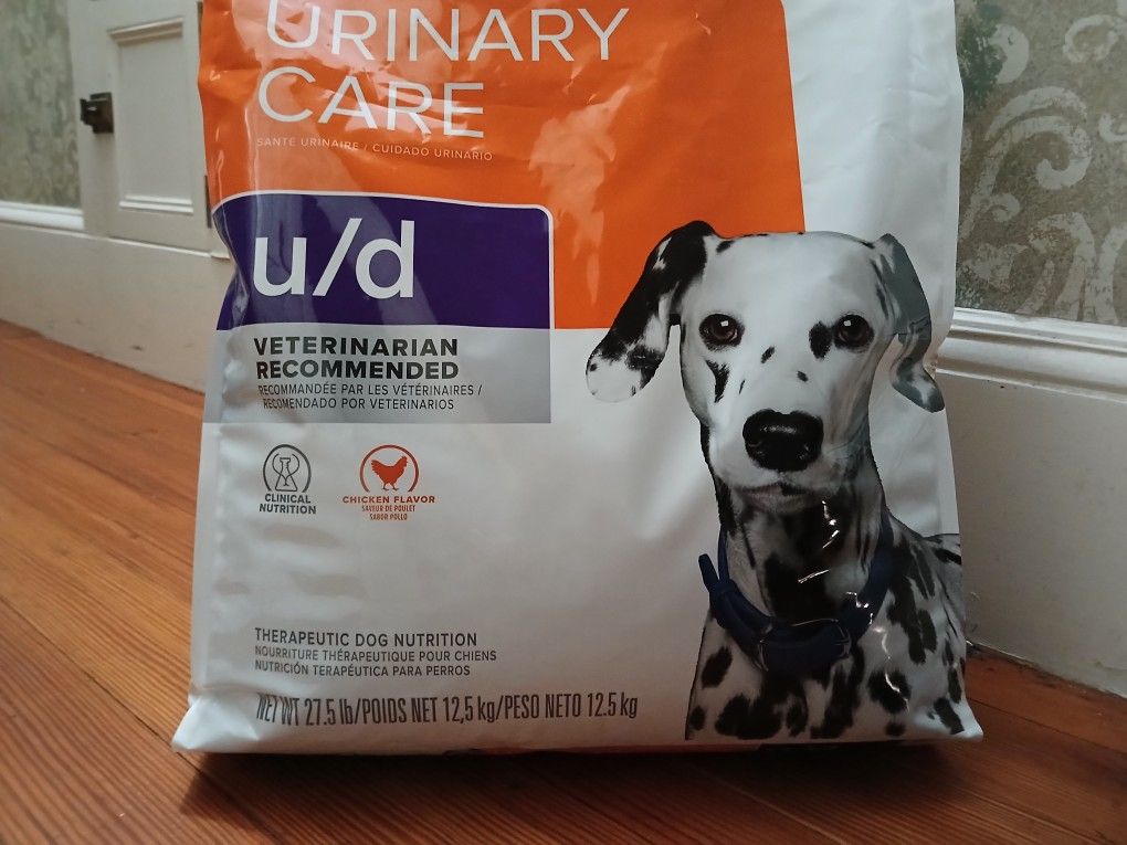 Hills U/D 27.5lb (Prescription Required) Dog Food X's 5 Bags Available.