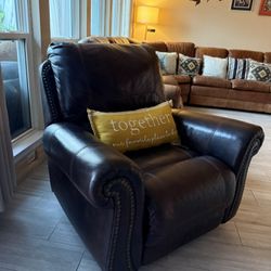 Faux Leather Recliner 