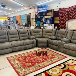 Charenton Charcoal Living Room Set (SOFA and LOVESEAT