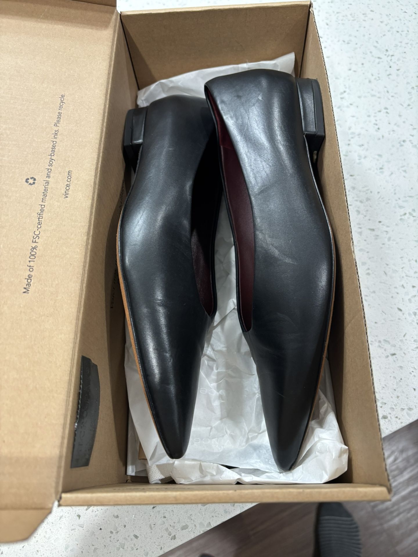 Vince leather flats