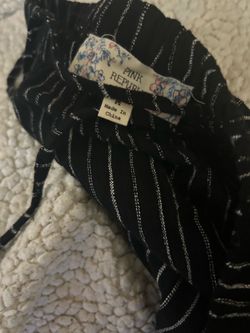 Brand New Pink Republic Knit Pants Striped Black & White With Tags