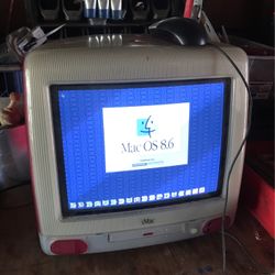 Vintage Video games iMac Computer Used Pink Rose