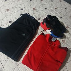 All Bundal Adidas Dri Fit  Sweater XL Pants L SHOES SIZE 10