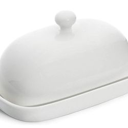 Porcelain Butter Dish With Lid 